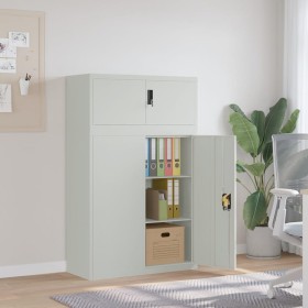 Light gray steel filing cabinet 90x40x145 cm by vidaXL, Lockers and storage cabinets - Ref: Foro24-3188318, Price: 321,64 €, ...