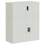 Armario archivador de acero gris claro 90x40x110 cm von vidaXL, Schließfächer und Lagerschränke - Ref: Foro24-3188316, Preis:...