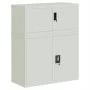 Armario archivador de acero gris claro 90x40x110 cm von vidaXL, Schließfächer und Lagerschränke - Ref: Foro24-3188316, Preis:...