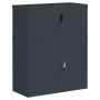 Armario archivador de acero gris antracita 90x40x110 cm von vidaXL, Schließfächer und Lagerschränke - Ref: Foro24-3188328, Pr...