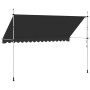 Toldo retráctil de operación manual antracita 400 cm