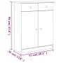 ALTA shoe cabinet solid pine wood 77x35x96 cm by vidaXL, Shoe racks and shoe organizers - Ref: Foro24-353925, Price: 148,49 €...