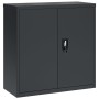 Aktenregal aus anthrazitgrauem Stahl 90x40x130 cm von vidaXL, Schließfächer und Lagerschränke - Ref: Foro24-3188329, Preis: 3...