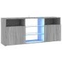 TV cabinet with LED lights Sonoma gray 120x30x50 cm by vidaXL, TV Furniture - Ref: Foro24-815715, Price: 99,17 €, Discount: %