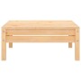 Juego de muebles de jardín 4 piezas madera maciza de pino
