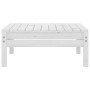 Conjunto de muebles de jardín 4 pzas madera maciza pino blanco