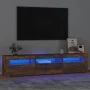 TV cabinet with LED lights smoked oak color 180x35x40 cm by vidaXL, TV Furniture - Ref: Foro24-3152759, Price: 128,55 €, Disc...