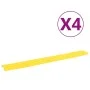 Floor cable protector ramp 4 pcs yellow 98.5 cm by vidaXL, Road and traffic signs - Ref: Foro24-150969, Price: 38,50 €, Disco...
