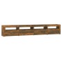Mueble de TV con luces LED color roble ahumado 240x35x40 cm de vidaXL, Muebles TV - Ref: Foro24-3152767, Precio: 165,94 €, De...