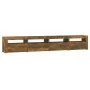 Mueble de TV con luces LED color roble ahumado 240x35x40 cm de vidaXL, Muebles TV - Ref: Foro24-3152767, Precio: 155,04 €, De...