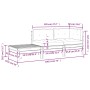 Juego muebles jardín 3 pzas con cojines gris madera pino maciza