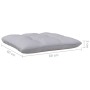 Juego muebles jardín 3 pzas con cojines gris madera pino maciza