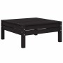 Juego muebles de jardín 3 pzas cojines gris madera pino maciza