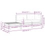 Juego muebles de jardín 3 pzas cojines gris madera pino maciza