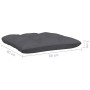 Juego muebles de jardín 3 pzas cojines gris madera pino maciza