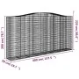 Gabion baskets 5 pcs arc shape iron 400x50x200/220 cm by vidaXL, Pots and planters - Ref: Foro24-3146024, Price: 1,00 €, Disc...