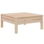 Juego de muebles de jardín 3 pzas con cojines gris madera pino