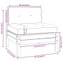 Juego muebles de jardín 3 pzas cojines negro madera pino maciza