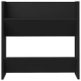 Zapatero de pared madera contrachapada negro 60x18x60 cm