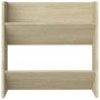 Zapatero de pared madera contrachapada roble Sonoma 60x18x60 cm