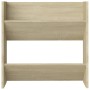 Zapatero de pared madera contrachapada roble Sonoma 60x18x60 cm en Zapateros y organizadores de calzado | Comprar online en Foro