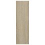 Zapatero de pared madera contrachapada roble Sonoma 60x18x60 cm