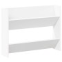 Zapatero de pared madera contrachapada blanco 80x18x60 cm