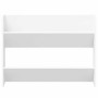 Zapatero de pared madera contrachapada blanco 80x18x60 cm