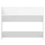 Zapateros de pared 2 uds madera contrachapada blanco 80x18x60cm