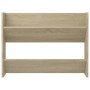 Zapatero de pared madera contrachapada roble Sonoma 80x18x60 cm