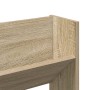 Zapateros de pared 2 uds contrachapada roble Sonoma 80x18x60 cm