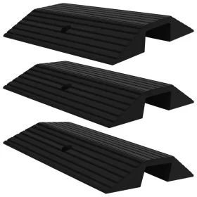 Bridge threshold ramp 3 units rubber 49x40x8 cm by vidaXL, Road and traffic signs - Ref: Foro24-150977, Price: 119,56 €, Disc...