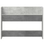 Zapateros de pared 2 uds contrachapada gris hormigón 80x18x60cm