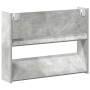 Zapateros de pared 2 uds contrachapada gris hormigón 80x18x60cm