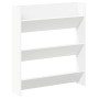 Zapatero de pared madera contrachapada blanco 80x18x90 cm