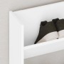 Zapatero de pared madera contrachapada blanco 80x18x90 cm