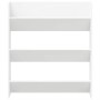 Zapatero de pared madera contrachapada blanco 80x18x90 cm