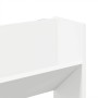 Zapatero de pared madera contrachapada blanco 80x18x90 cm