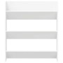Zapateros de pared 2 uds madera contrachapada blanco 80x18x90cm
