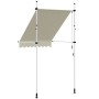 Toldo retráctil de operación manual 150 cm crema