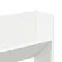 Zapateros de pared 2 uds madera contrachapada blanco 80x18x90cm