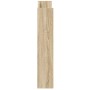 Zapateros de pared 2 uds contrachapada roble Sonoma 80x18x90 cm