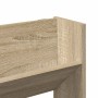 Zapateros de pared 2 uds contrachapada roble Sonoma 80x18x90 cm