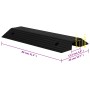 Threshold bridge rubber ramp 80x40x8 cm by vidaXL, Road and traffic signs - Ref: Foro24-150978, Price: 91,67 €, Discount: %
