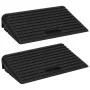 Bordsteinrampen 2 Stück Gummi 50x30x11 cm von vidaXL, Straßen- und Verkehrszeichen - Ref: Foro24-150981, Preis: 68,43 €, Raba...