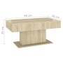 Mesa de centro madera contrachapada roble Sonoma 96x50x45 cm