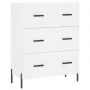 Hohes weißes Sperrholz-Sideboard 69,5 x 34 x 180 cm von vidaXL, Sideboards - Ref: Foro24-3198409, Preis: 203,93 €, Rabatt: %