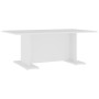 Mesa de centro de madera contrachapada blanco 103,5x60x40 cm