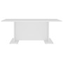 Mesa de centro de madera contrachapada blanco 103,5x60x40 cm