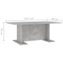 Mesa de centro madera contrachapada gris hormigón 103,5x60x40cm